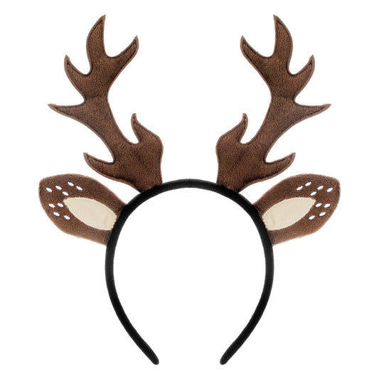 Ziuohaa Halloween deer antlers headband - deer ears headband for women