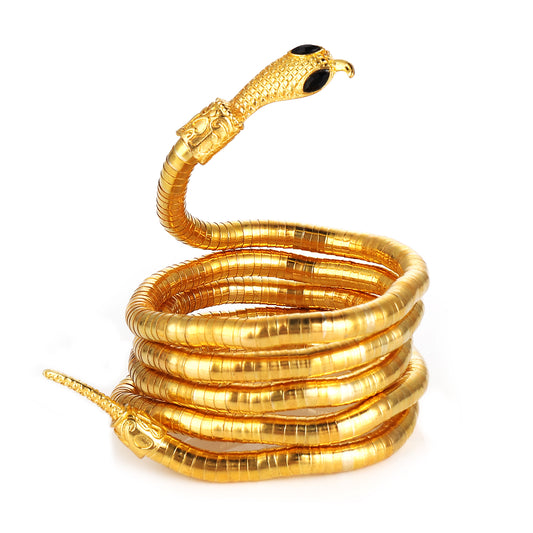 Lusofie Bendable Snake Necklace Snake Jewelry Adjustable Snake Bracelet Punk Accessories Gothic Jewelry Snake Necklace for Women