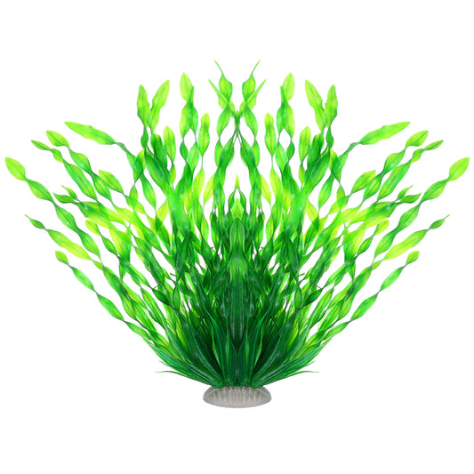 DIVINA VITAE Lifelike Artificial Aquarium Plants, 12.6 in Tall, Safe PE for Freshwater & Saltwater Tanks, Easy Care Fish Tank Decor