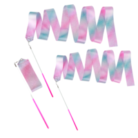 Tucnoeu 3Pcs Dance Ribbons,Rainbow Streamers Ribbon Dancer Wand for Kids Girls Adults Talent Shows Artistic Dancing Training(purple)