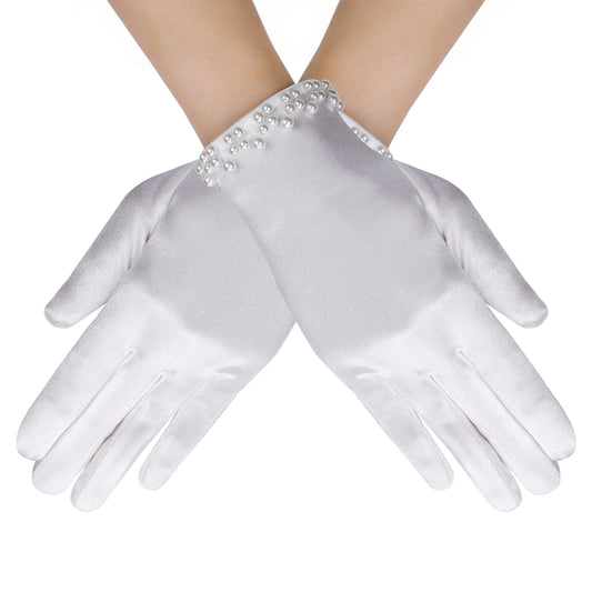 Lusofie Floral Lace Gloves for Bridal