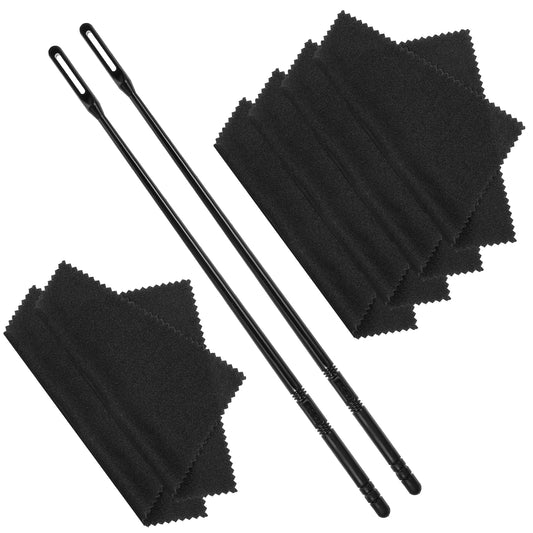 Lusofie Flute Cleaning Kit 6 Pcs Flute Cleaning Cloth 2 Pcs 13.6 Inch Flute Cleaning Rod Flute Polishing Kit Flute Care Kit For Musical Instruments Cleanin And Polishing Tools